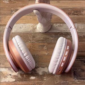 Zihnic Wireless Over-Ear Headphones - Rose Gold
